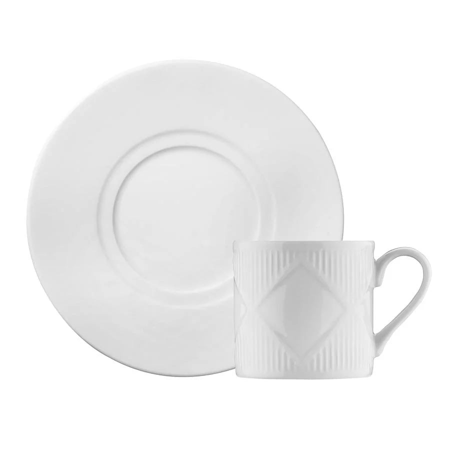 Kütahya Porcelain Eren 12 Piece Espresso Coffee Cup Set for 6 People 60ml, White