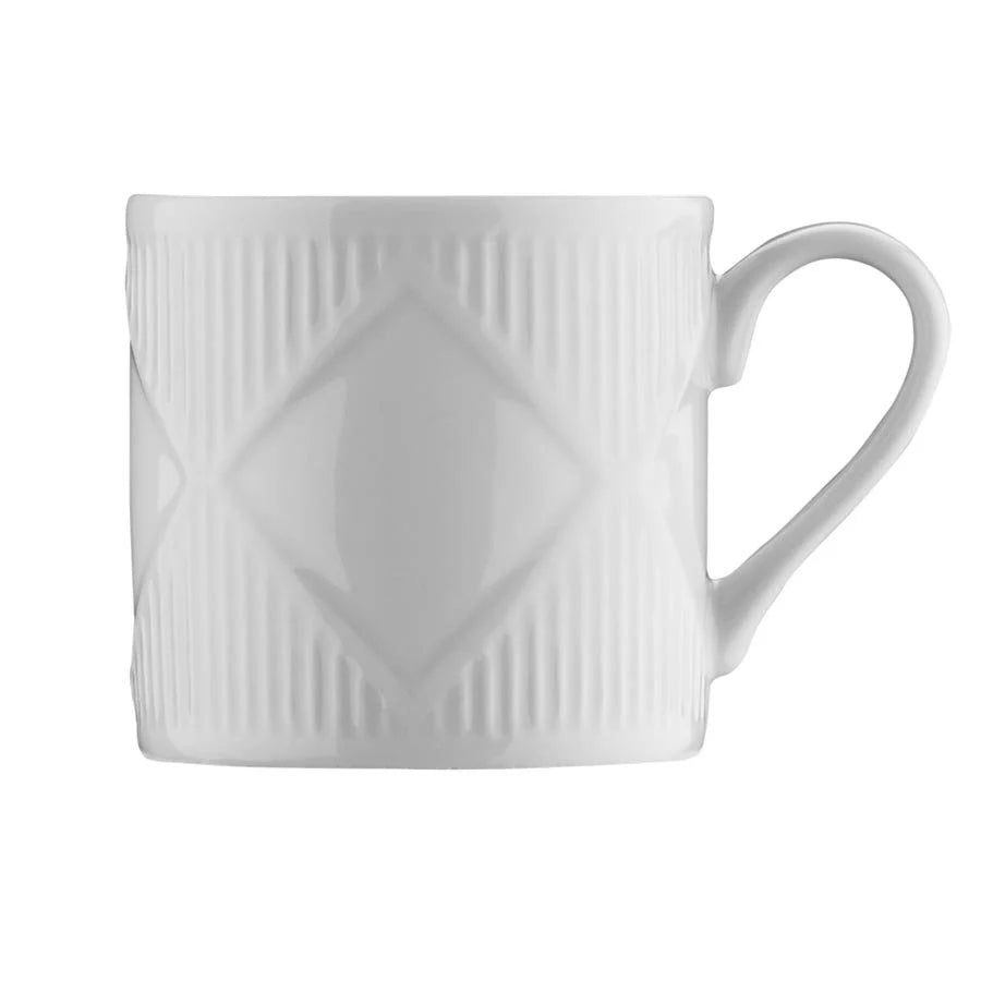 Kütahya Porcelain Eren 12 Piece Espresso Coffee Cup Set for 6 People 60ml, White