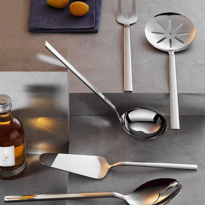 Fecra Doga 101 Piece Stainless Steel Cutlery Set for 12 People, Silver