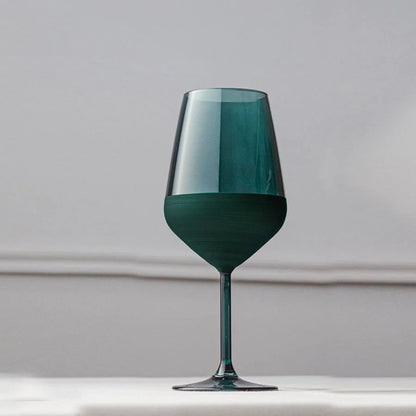 Rakle Matte Glass Set of 6 Wine Glasses 490ml, Green