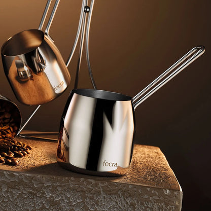 Fecra Arya 4 Piece Stainless Steel Coffee Pot Set, Silver