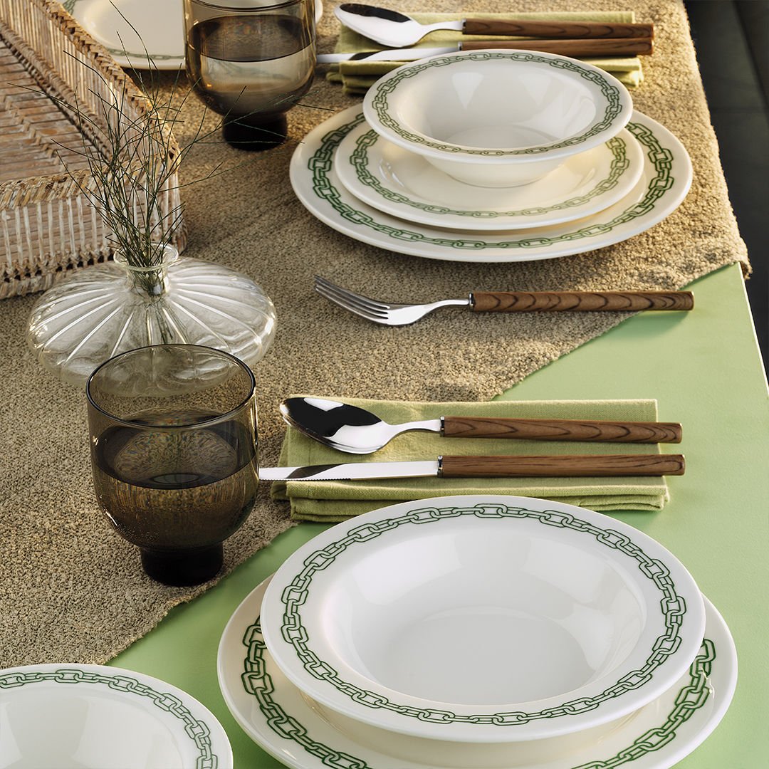 Fecra Rante 24 Piece Stoneware Dinner Set for 6 People, White